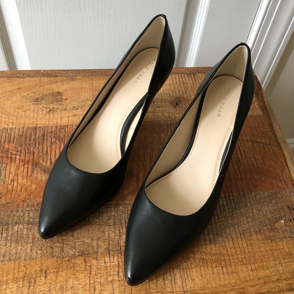 Brand New Cole Haan Black Leather Pumps